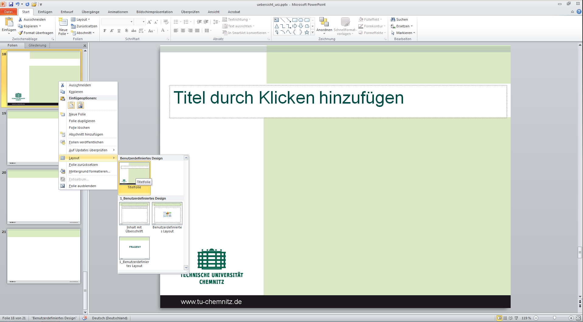 Masterfolien Erstellen Mit Ms Powerpoint 10 Urz Community