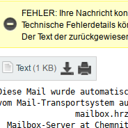 Fehler bei der Zustellung von E-Mail – was tun?