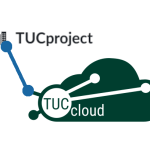 Logos von TUCcloud und TUCpoprject verknüpft