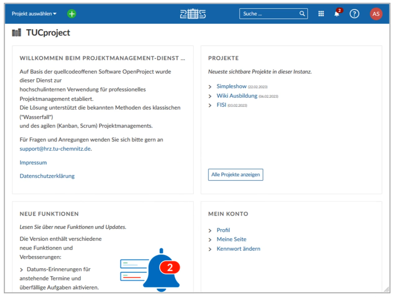 Projekte verwalten und planen mit TUCproject