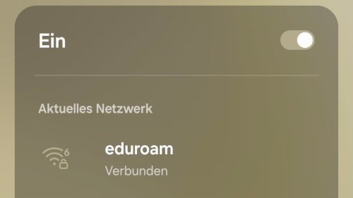 WLAN: eduroam-Konfiguration für Apple iOS