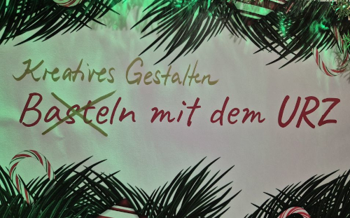 URZ auf dem TUCweihnachtsmarkt: Die fertigen Sterne und Bäume